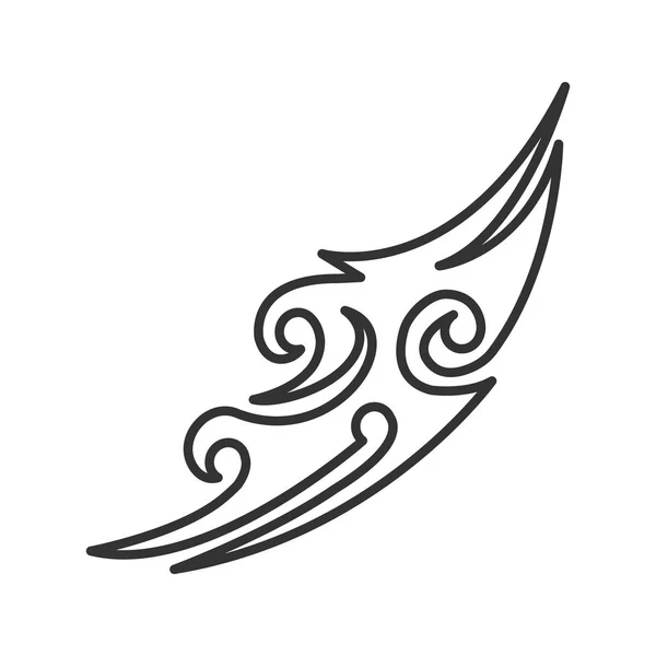 Татуювання Зображення Лінійної Піктограми Тонка Лінія Ілюстрації Ескіз Татуювання Символ — стоковий вектор