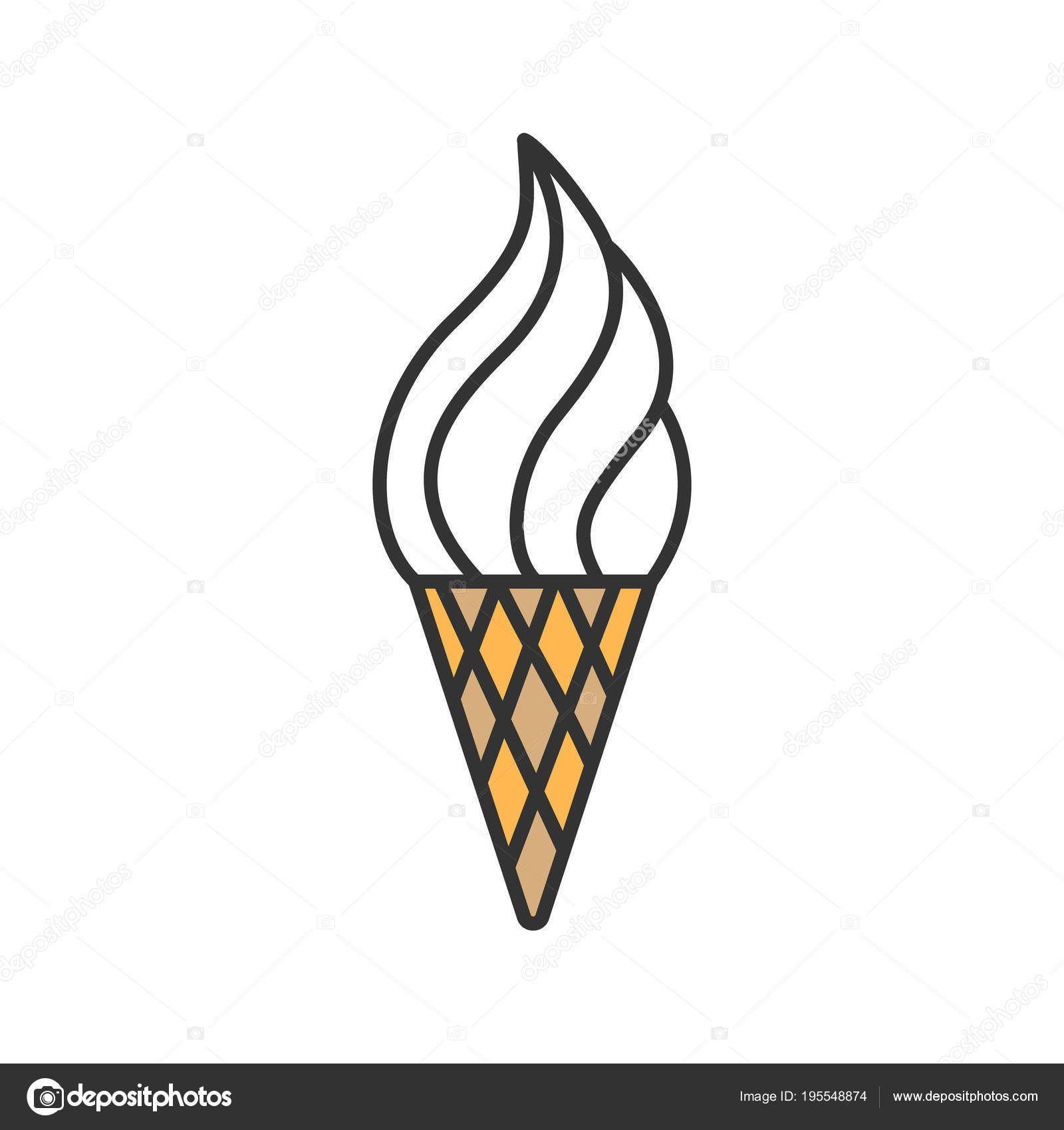 ice cream cone colors