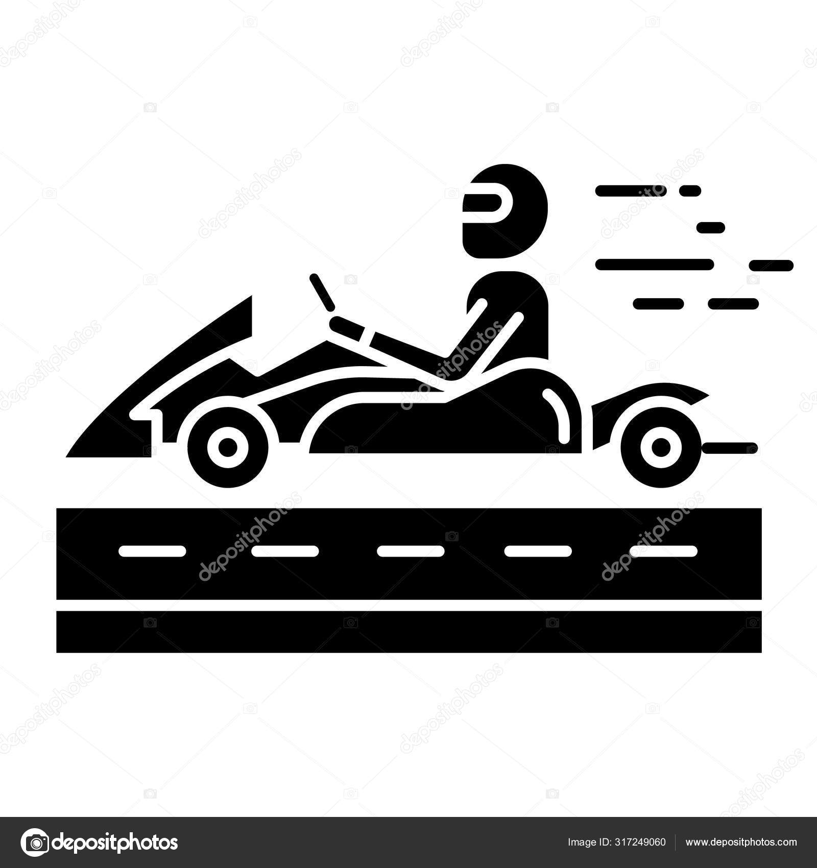 Kart race.ai Royalty Free Stock SVG Vector and Clip Art