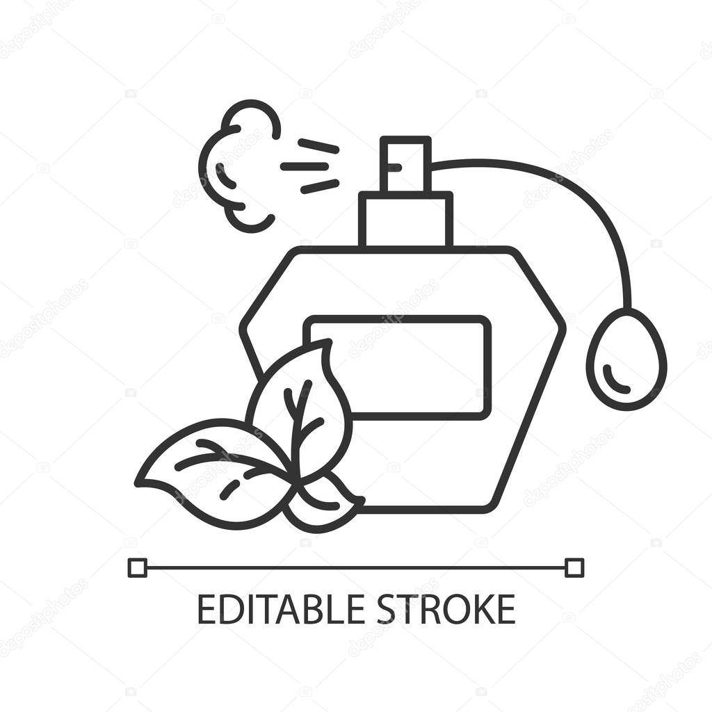 Perfume Bottle Linear Icon Paraben Free Fragrance Botanical Based Scent Hypoallergenic Organic Cosmetics Thin Line Illustration Contour Symbol Vector Isolated Outline Drawing Editable Stroke Premium Vector In Adobe Illustrator Ai