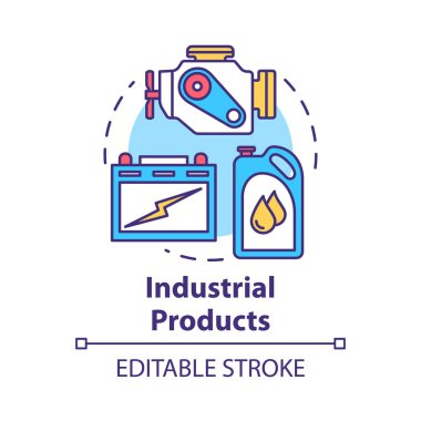 Endüstriyel ürünler konsepti. Üretim ve bakım 