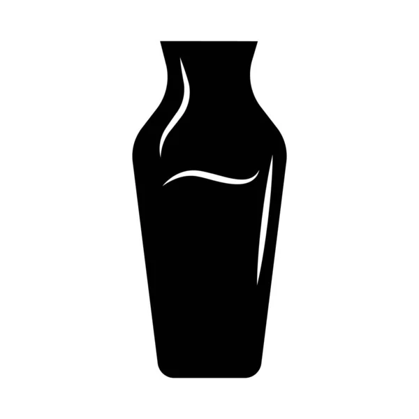 Ícone de glifo de serviço de vinho. Decantador decorativo com bevera álcool —  Vetores de Stock