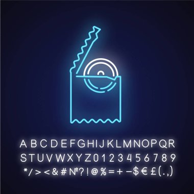  Güvenli seks neon ikon vektör çizimi 