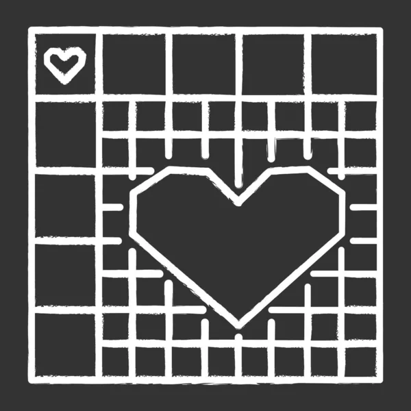 Nonogram Puzzle Grid Chalk Icon Picross Griddlers Logic Number Game — ストックベクタ