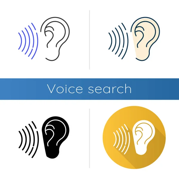 Иконки Звукового Сигнала Установлены Звуковая Идея Звуковых Волн Слушаю Громкое — стоковый вектор