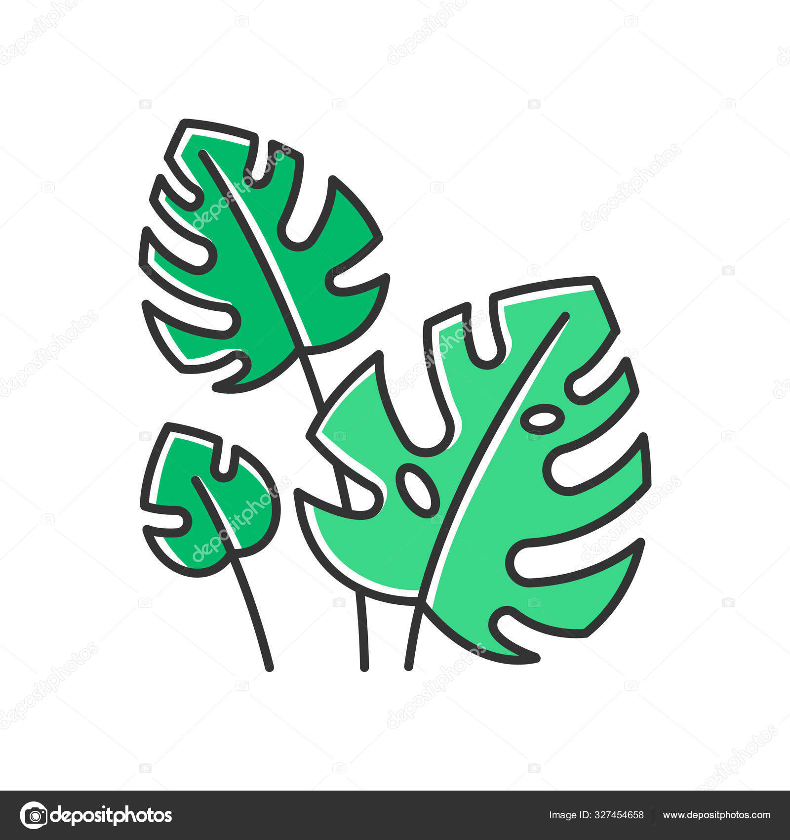 테라는 아이콘을 떠난다 우림의 초록빛 스위스 발리의 본질을 발견하는 인도네시아의 스톡 벡터 - ©IMG visuals icons  327454658, image size:1600x1700