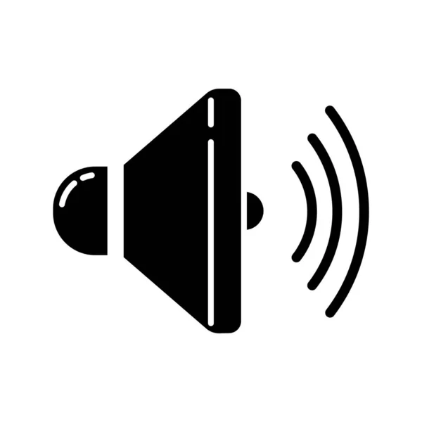 Lautsprecher Symbol Lautstärkeregelung Lautsprecher Megafon Moderne Stereoanlage Soundsignal Tool Musik — Stockvektor