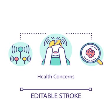 Sağlık konsept ikonu ile ilgilidir. Tıbbi muayene. 5g teknolojisi