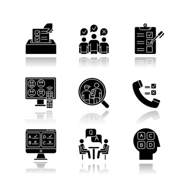 Anket yöntemleri siyah sembol simgelerini düşürür. Telefon, sadece!