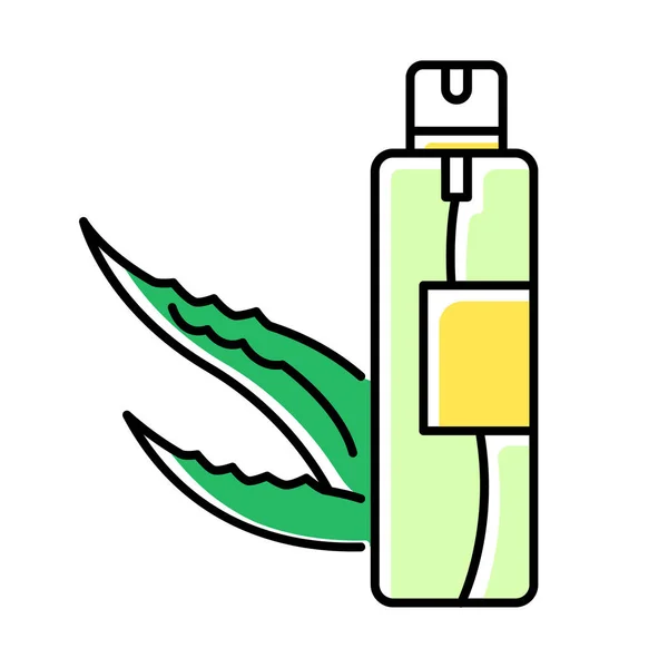 Haarspray groene kleur pictogram. Biologisch cosmetisch product. Huidverzorging — Stockvector