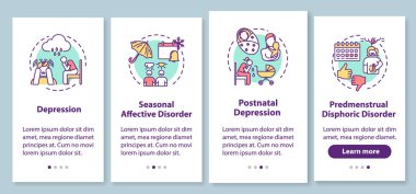 Mobil uygulama sayfasında kavramları olan zihinsel bozukluk.