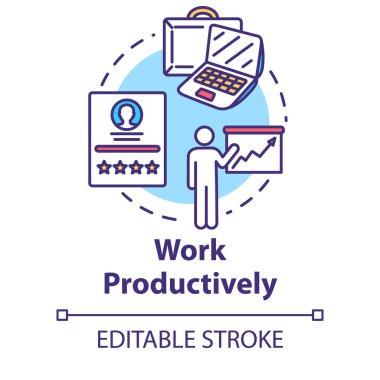 Üretken bir konsept simgesi olarak çalış. Başarılı iş akışı planlaması. Tekrar.