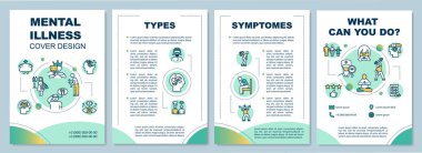 Akıl hastalığı broşürü. Psikolojik bozukluk.