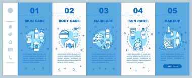 Cilt yüzeyi vektör şablonunda. Vücut ve saç bakımı. Güneş kremi