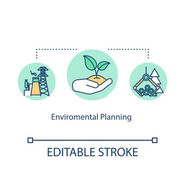 Environmental planning concept icon. Sustainable development ide