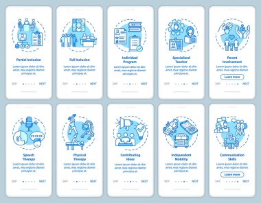 Mobil uygulama sayfası ekranında konseptli özel program