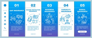 Hayat sigortası vektör şablonunda. Kayıplar yüzünden hasar