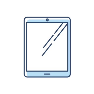 Tablet bilgisayar Rgb renk simgesi. Ekran bilgisayarına dokun. Elektronik alet.