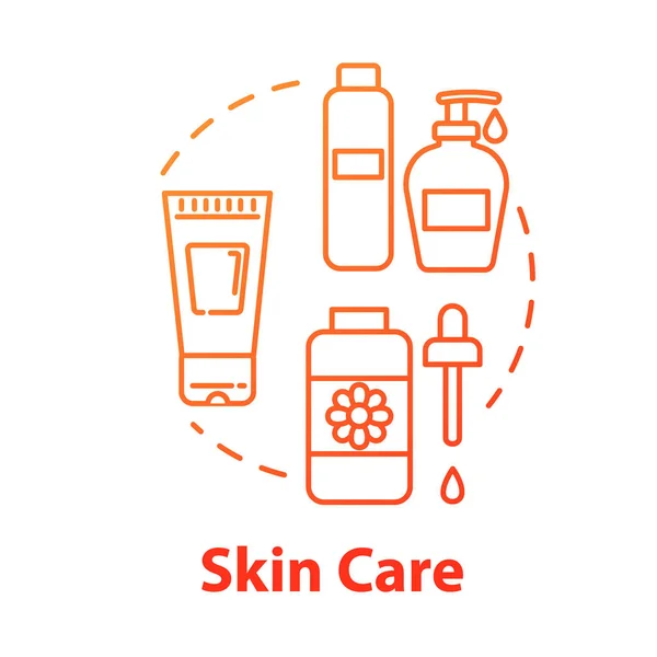 Skin care, beauty, cosmetics concept icons set. Skin youth, face — ストックベクタ