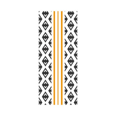 İz siyah ve sarı Rgb renk simgesi. Detaylı otomobil, motosiklet sokak lastiği izleri. Simetrik araba tekerleği izi. Araç lastiği izi. Beyaz arkaplanda izole vektör illüstrasyonu