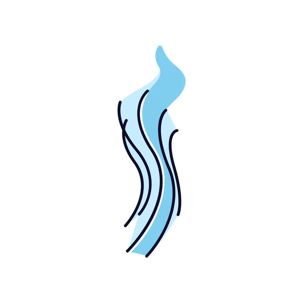 Синий Цвет Значка Цвета Rgb Холодный Свежий Воздух Вихрь Хороший — стоковый вектор