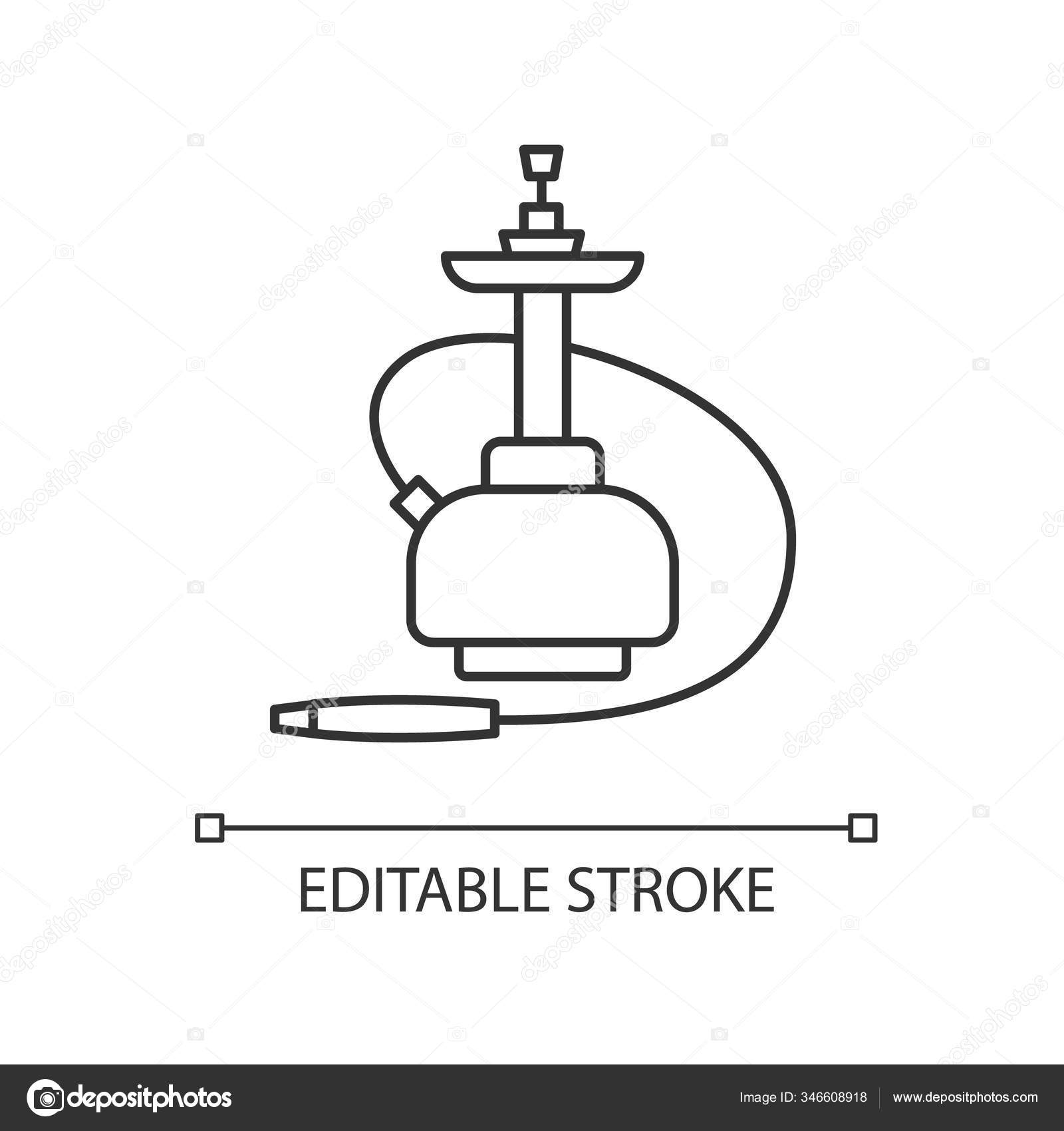 Hookah Pixel Perfect Linear Icon Sheesha House Hooka Shisha Menu Vector Image By C Bsd Vector Stock Hookah Pixel Perfect Linear Icon Sheesha House Hooka Shisha Menu Vector Image By C Bsd Vector Stock