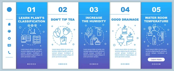 Saksı çiçekleri taşıyıcı şablona önem veriyor. Bitkilerin üzerine su fışkırtıyor. Uygun sıcaklıkta. Simgeli ilgili mobil web sitesi. Web sayfası basamak ekranları. RGB renk kavramı