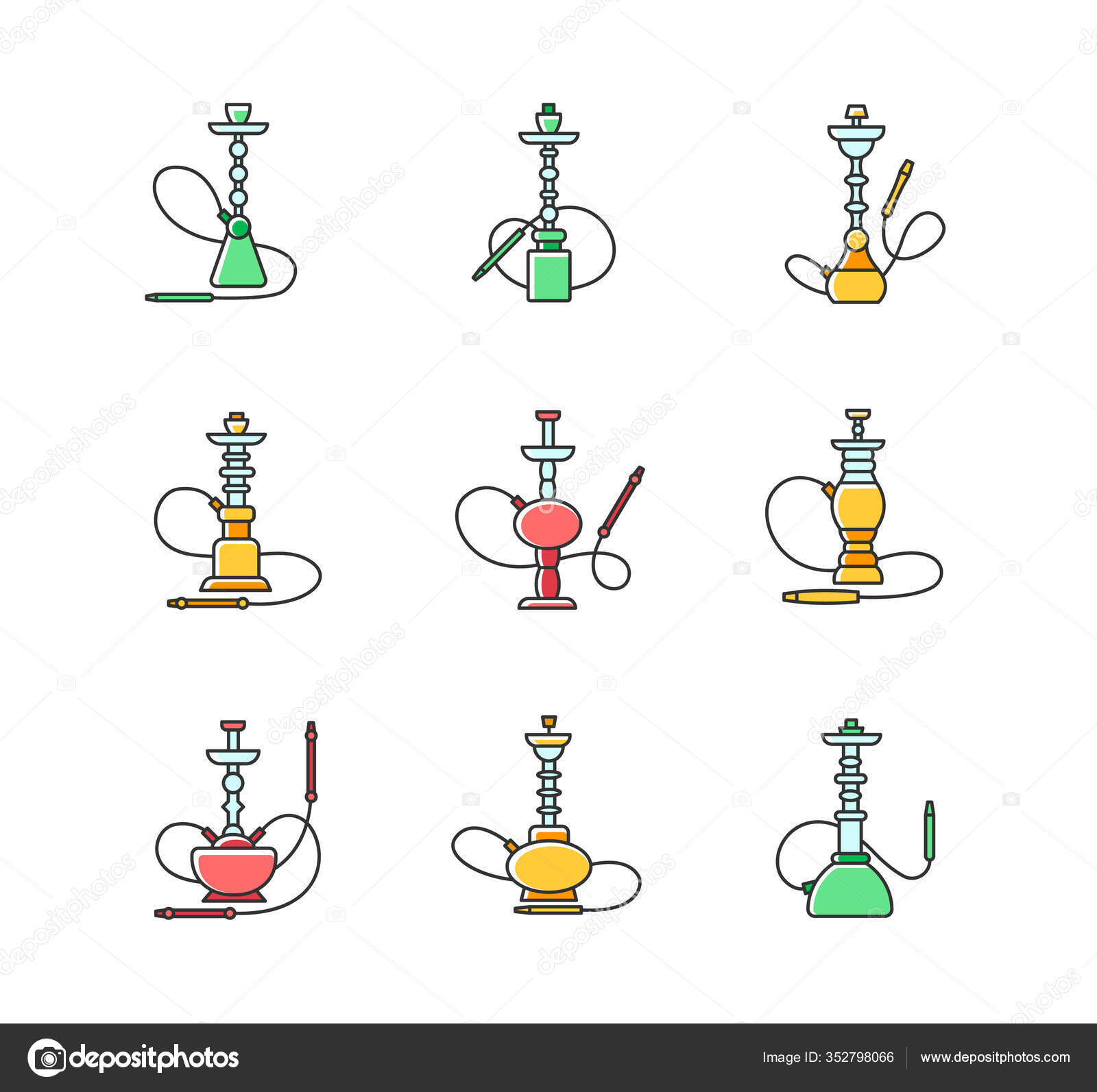 Vetor do Stock: Steam icons. Linear symbol of steam function in domestic  and industrial appliances isolated on a white background. Vector  illustration. Editable stroke