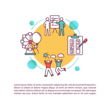 Arkadaşların ölmeden önce yapılacaklar listesi simgesi. Boş zamanlarında plan yapar. Etkin yeniden oluşturma birlikte Ppt sayfa vektör şablonu. Broşür, dergi, kitapçık tasarım ögesi doğrusal çizimler