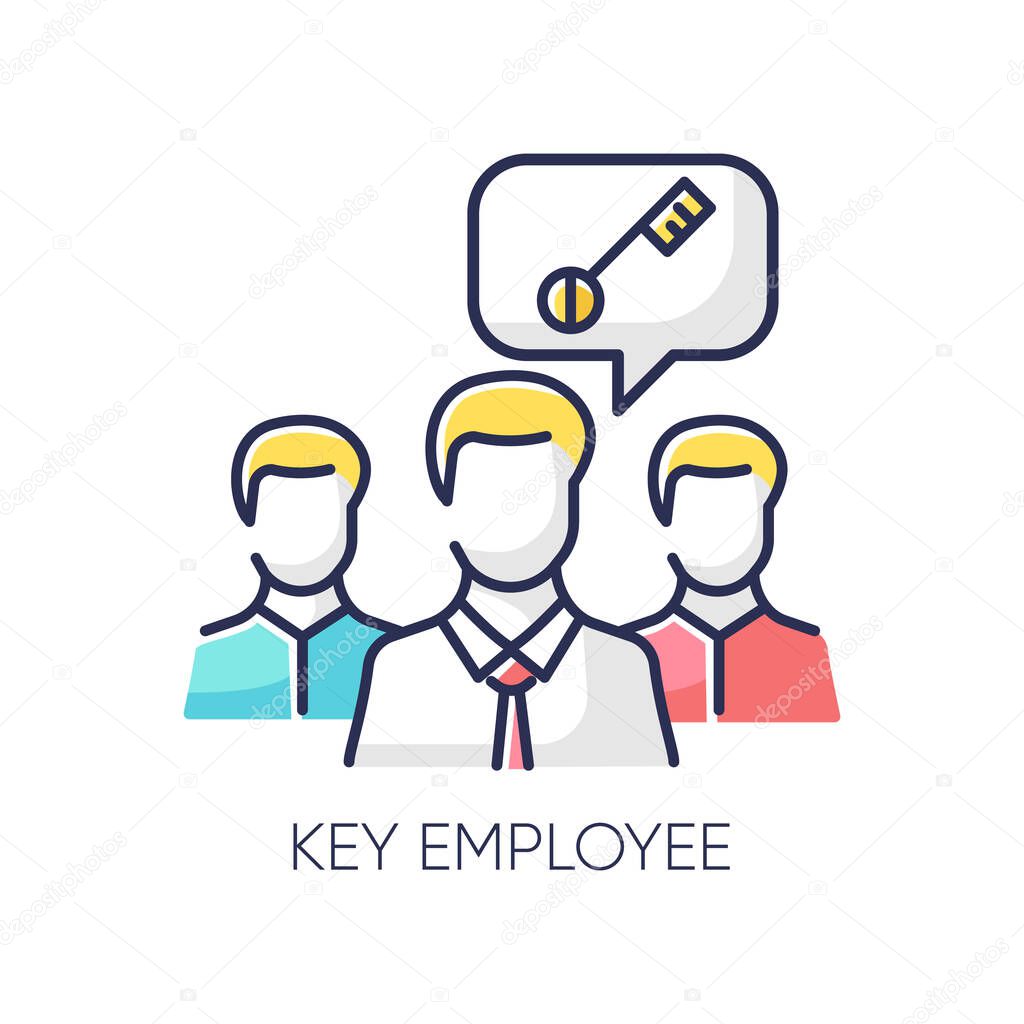 Key Employee Rgb Color Icon Most Valuable Worker Successful Team Leader Professional Human Resources Management Skilled And Qualified Important Staff Member Isolated Vector Illustration Premium Vector In Adobe Illustrator Ai Key Employee Rgb Color Icon Most Valuable Worker Successful Team Leader Professional Human Resources Management Skilled And Qualified Important Staff Member Isolated Vector Illustration Premium Vector In Adobe Illustrator Ai