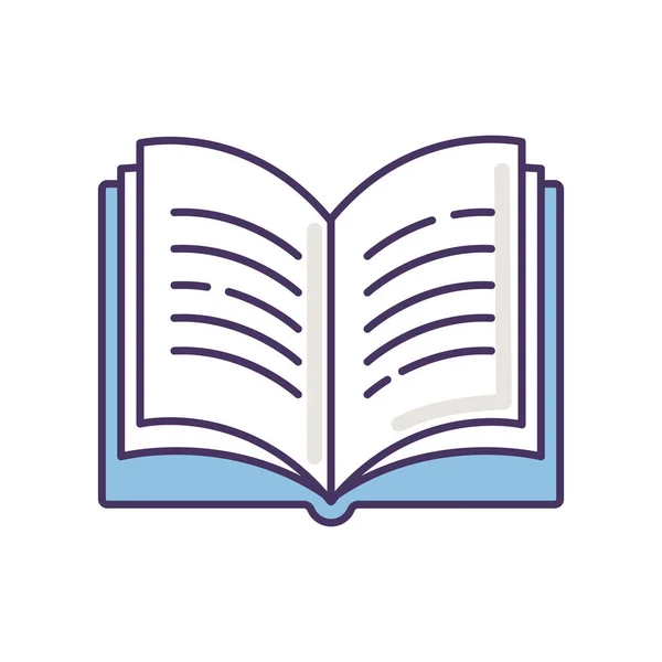 Otevřít Ikonu Barev Knihy Rgb Stránka Slovníku Napiš Univerzitní Noviny — Stockový vektor