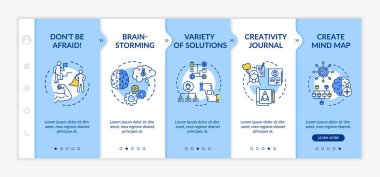 Etkili iş ahlakı vektör şablonu. Başarılı bir proje için beyin fırtınası. Cesur lider. Simgeli ilgili mobil web sitesi. Web sayfası basamak ekranları. RGB renk kavramı