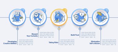 Çalışma vektörü bilgi şablonuna yaklaş. İş ahlakı ve liderlik tasarım unsurları. Veri görselleştirmesi 5 adımda. Zaman çizelgesi. Doğrusal simgelerle çalışma akışı düzeni
