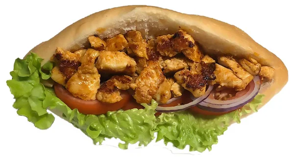 샌드위치 닭고기 샌드위치 주머니 — 스톡 사진