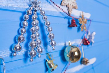 Noel oyuncaklar ve dokular