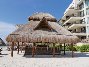 Karayip tiki Hut stok görüntü