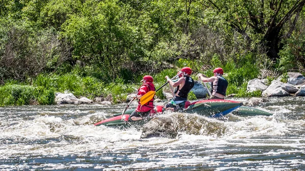Myhiya Ukraine 1Er Mai 2018 Rafting Kayak Tourisme Aquatique Écologique — Photo