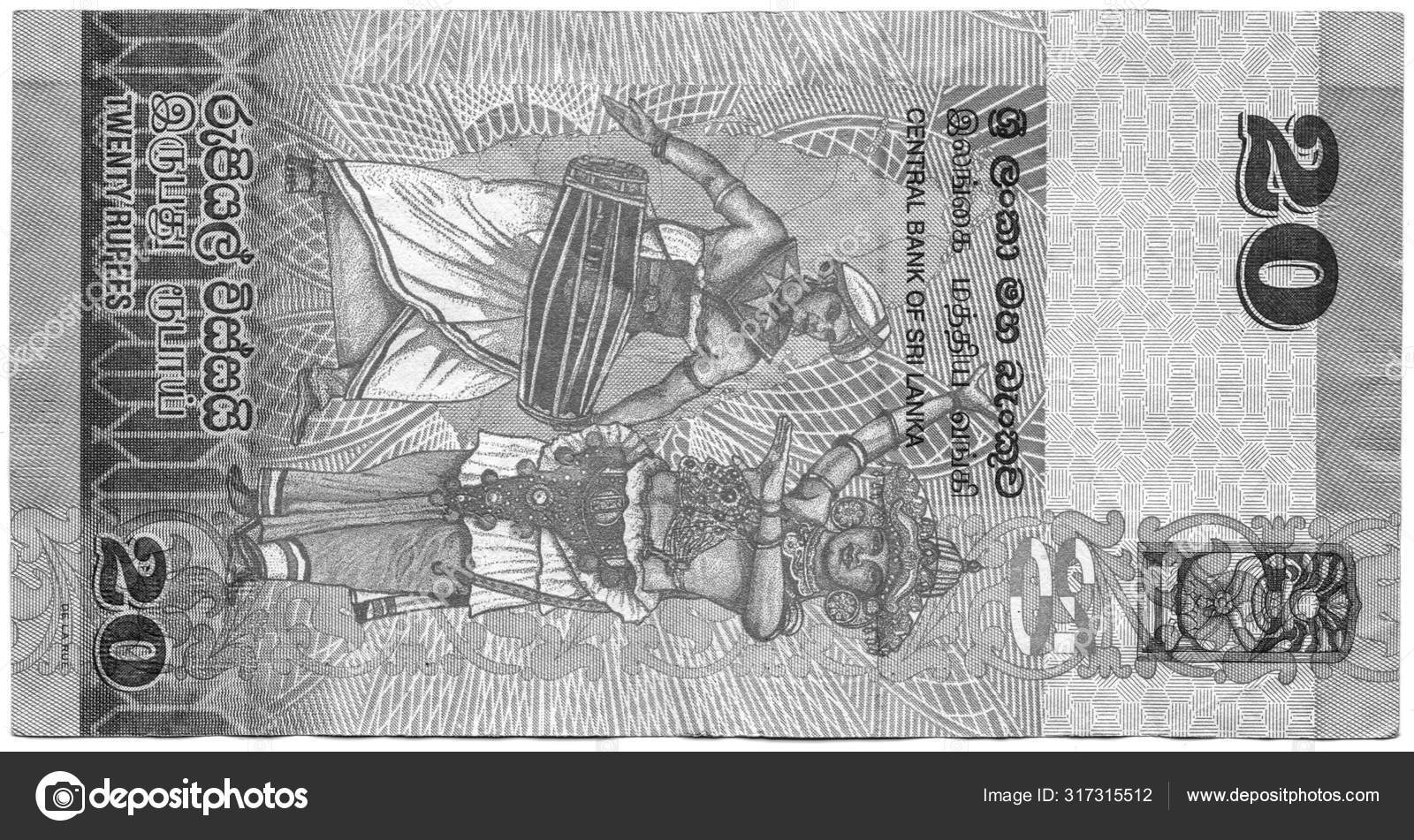 20卢比，斯里兰卡的货币。 高分辨率照片。 正反方向. —— 库存社论照片© snik #317315512