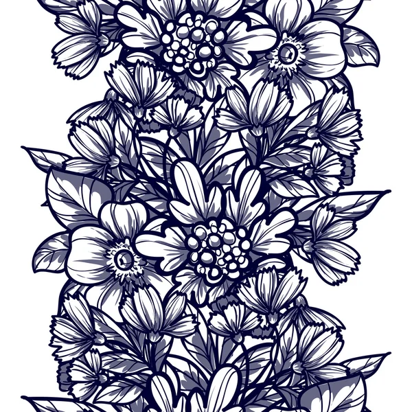 Mooie bloemen ornament — Stockvector