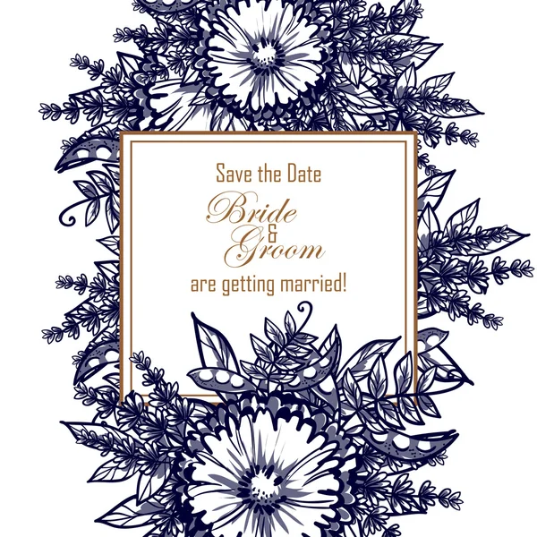 Mooie bloemen ornament — Stockvector