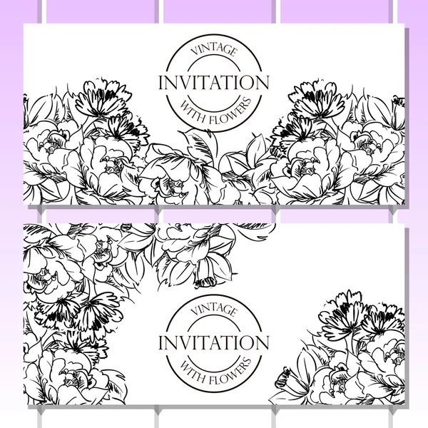 Bello ornamento floreale — Vettoriale Stock