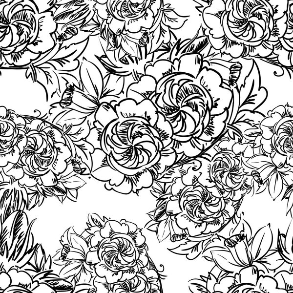 Красивый цветочный орнамент
