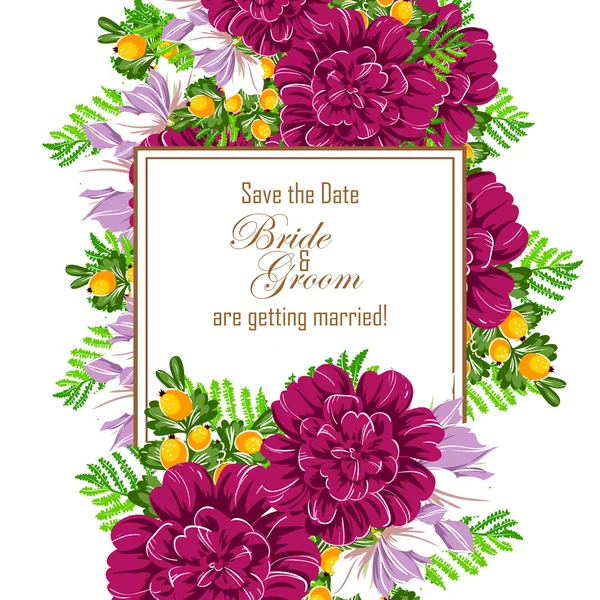 Beautiful flowers ornament — Stock Vector