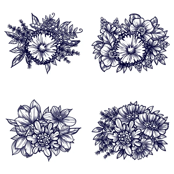 Krásný květinový ornament — Stockový vektor