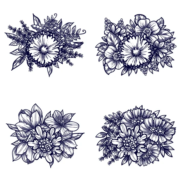 Bel ornement floral — Image vectorielle