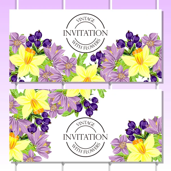 Hermosas flores ornamento — Vector de stock