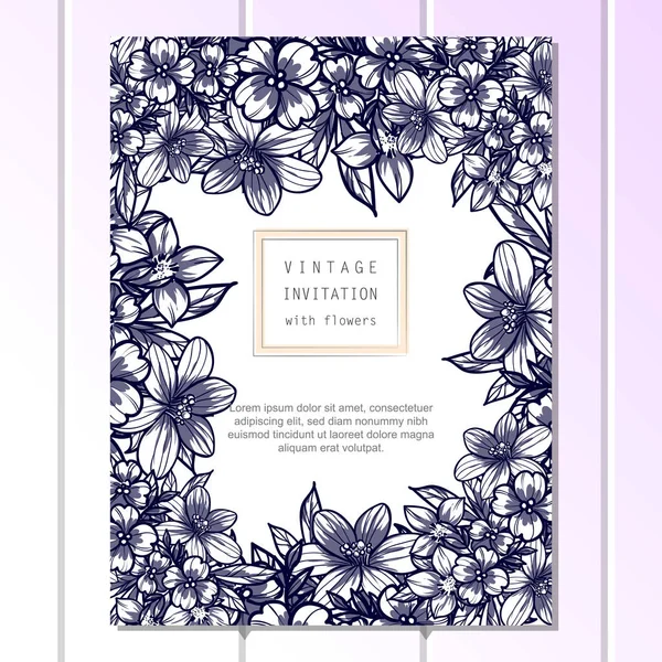 Belo ornamento floral —  Vetores de Stock