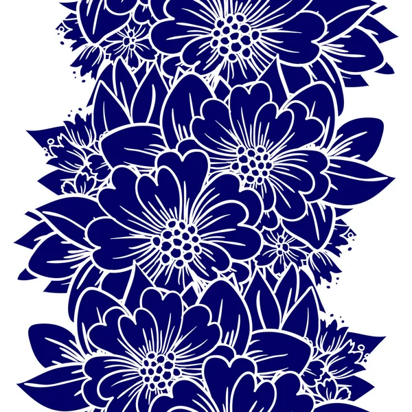 Hermoso adorno floral — Vector de stock