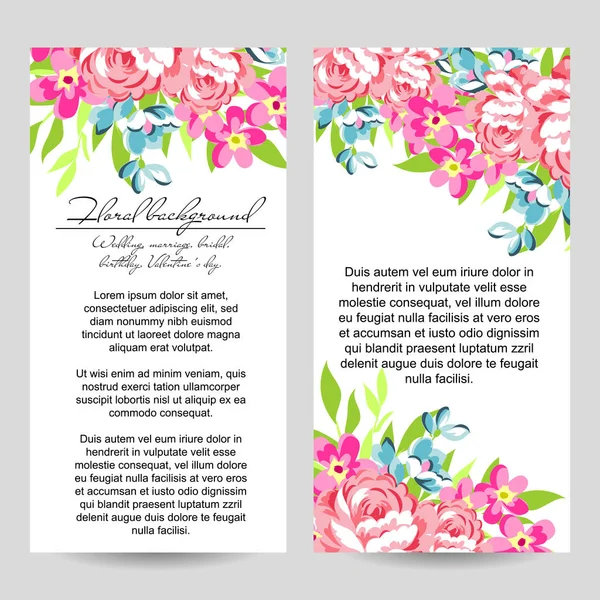 Hermosas flores ornamento — Vector de stock