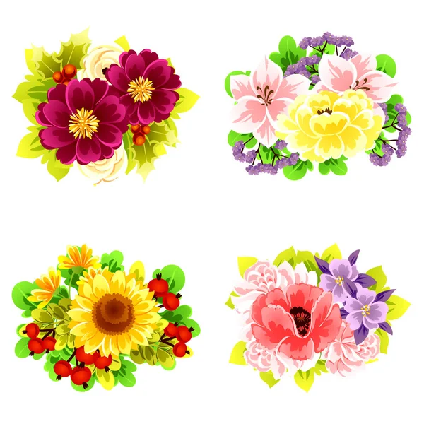 Piękne kwiaty ornament — Wektor stockowy